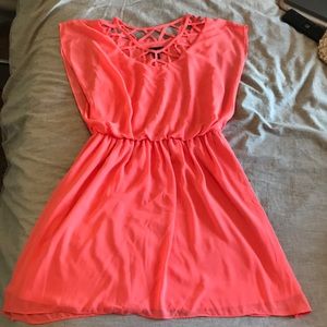 Coral Sunmer/Spring Dress